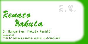 renato makula business card